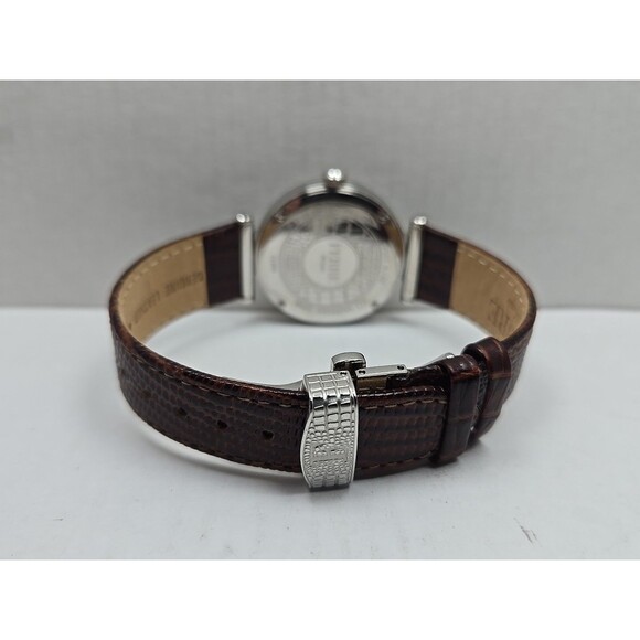 Ferre Milano 1L096 Swiss Made Womens Quartz Crystal Bezel Watch New Battery - Picture 8 of 14